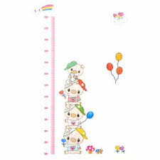 Details About Pig Growth Height Measure Chart Pattern Wall Sticker Diy 70 X 50cm