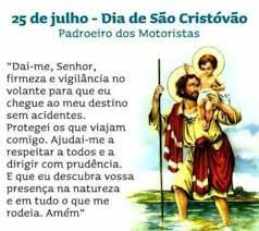 Esta é uma data religiosa que homenageia a figura de um dos santos católicos mais populares do mundo: Oracao A Sao Cristovao Dia De Sao Cristovao Sao Cristovao Oracao