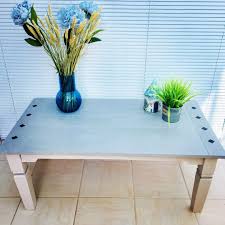 Furniture Painting Upholstery On Instagram Modern Painted Wooden Coffee Table With Longitudinal Groo Paint Upholstery Wooden Coffee Table Painted Furniture