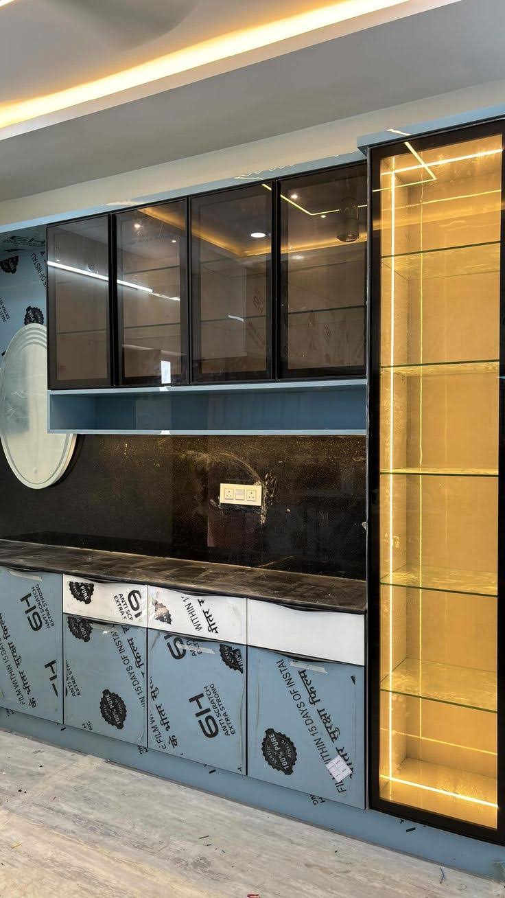 Kitchen Aluminum Profile Glass Doors product image