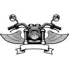 Motorcycle Logo 5 Handle Bars Wings Bike Biker Chopper Etsy Motorcycle Logo Bike Drawing Motorcycles Logo Design