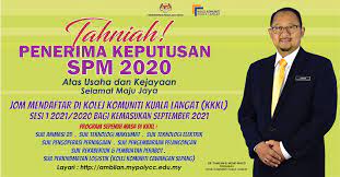 Kolej Komuniti Kuala Langat Official Tahniah Kolej Komuniti Kuala Langat Ingin Merakamkan Setinggi Tinggi Tahniah Kepada Semua Penerima Keputusan Sijil Pelajaran Malaysia Bagi Tahun 2020 Segala Usaha Dan Cabaran Yang Dihadapi Oleh