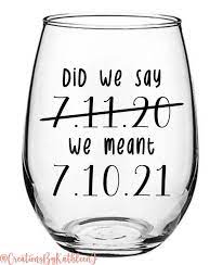 Postponed Wedding Gift New Wedding Date Gift Funny Wedding Etsy Wedding Gifts For Groom Wedding Humor Personalized Wedding Gifts