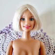 Vintage Barbie 90s Articulated Jointed Short Hair Nude Doll Unidentified