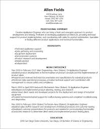application engineer resume templates