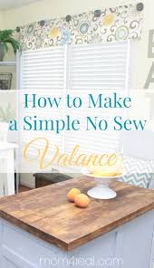 no sew valance & 4 more no sew projects