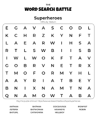It is also an ideal cryptic crossword for beginners to tackle. Printable Superheroes Word Search