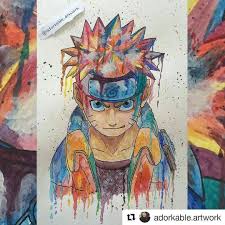 Rainbow Naruto Naruto Narutoshippuden Narutouzumaki Draw Drawing Art Fanart Artist Illustration Design Sketch Doodle Tattoo Arthelp Anime M