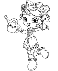 While coloring the pages, let the kids wander in their own imagination and creativity. Free Shopkins Shoppie Coloring Page