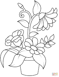 Flower Pots Coloring Pages Flores Para Colorir Riscos Para Pintura Desenhos De Flores