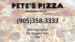 Maybe you would like to learn more about one of these? Pete S Pizza Niagara Falls Dorchester Home Niagara Falls Ontario Menu Prices Restaurant Reviews Facebook