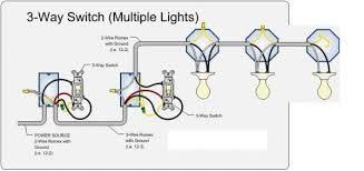 3 way light switch with power feed via the switch (two lights). Image Result For Multiple Recessed Lights 3 Way Switch 3 Way Switch Wiring Three Way Switch Dimmer Light Switch
