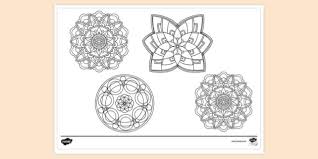 Young and old alike can enjoy. Simple Mandala Colouring Page Colouring Sheets