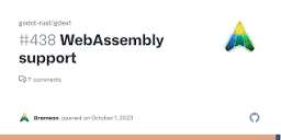 WebAssembly support · Issue #438 · godot-rust/gdext · GitHub