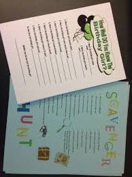 Things To Do At A 16th Birthday Party Sleepover These Are Two Games Played At My Daughter S Sweet 16 Birthday Sleepover Party With The Scaveng Birthday Games Birthday Gifts For Girls Scavenger Hunt Birthday