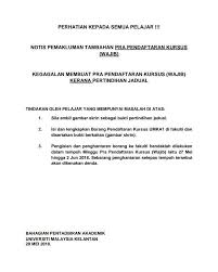 Pra pendaftaran calon jaya program matrikulasi kpm. Mpp Umk Memo Assalamualaikum Salam Sejahtera Salam 1 Umk Makluman Syarat Dan Tempoh Pra Pendaftaran Kursus Wajib Bagi Semester September Sesi 2018 2019 Syarat Pra Pendaftaran Kursus Wajib 1 Tiada Hutang Hutang Yuran Pengajian Kompaun Denda