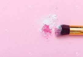 Makeup backgrounds makeup wallpapers it cosmetics brushes makeup brushes oriflame beauty products makeup illustration makeup artist logo free frames cosmetic sets. Makeup Brush On Pink Background With Colorful Pigment Powder Stock Photo Picture And Royalty Free Image Image 123849232