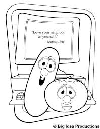 Pin By Josh Johnson On Veggietales Happy Birthday Coloring Pages Bible Coloring Pages Friend Crafts