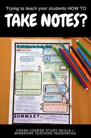 Use This Worksheet To Teach Your Students To Take Effective Notes Using One Of Three Systems As Shown Study Skills Teaching Study Skills Note Taking Strategies