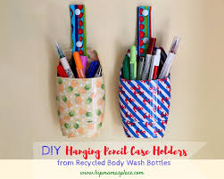Care To Recycle Project Diy Pencil Case Holders From Recycled Body Wash Bottles Diy Pencil Case Diy Pencil Diy Pencil Holder
