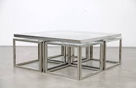 Get 5% in rewards with club o! Chrome Coffee Table With Four Nesting Tables Adore Modern