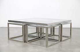 Free lumens gift with code. Chrome Coffee Table With Four Nesting Tables Adore Modern