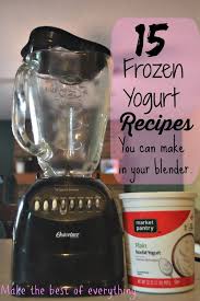 Green Monster Fro Yo And 15 Blender Frozen Yogurt Recipes Frozen Yogurt Recipes Yogurt Recipes Homemade Frozen Yogurt