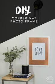 Diy picture framing is easy and fun with the help of american frame. Diy Photo Mat In Copper Free Printable Lemon Thistle