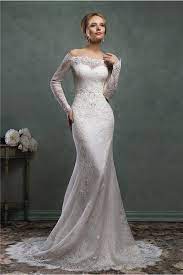 Classic Mermaid Off The Shoulder Vintage Lace Long Sleeve Wedding Dress Long Sleeve Wedding Dress Lace Wedding Dresses Wedding Dress Long Sleeve