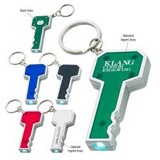 Key Shape Led Key Light Real Estate Advertising Keychain Custom Keychain