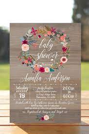 Rustic Baby Shower Invitation Boho Floral Wreath Invitations Baby Girl Burgundy Floral Invitation Marsala Floral Invitation Printable F9 Rustic Baby Shower Invitations Baby Shower Flowers Baby Girl Shower Themes