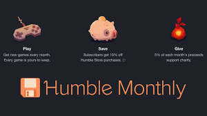On the first friday of every month. Humble Bundle Lazy Shark Gaming Video Game Gaming News