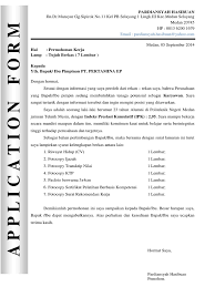 Contohh surat lamaran kerja doc. Contoh Surat Lamaran Cv Pt Pertamina Ep