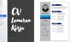 Jika kamu mencari desain cv yang kreatif dan menarik, maka template cv di bawah ini bisa kamu gunakan sebagai referensi. Cara Membuat Cv Di Ms Word 2010 Cv18 Youtube