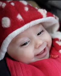 Red Wool Mushroom Pixie Baby Hat Fleece Lined Toadstool Bonnet Autumn  Winter Woodland Cottagecore Gift