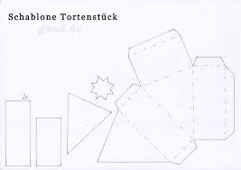 Model Tortenstueck Jpg 3508 2480 Schablonen Basteln Anleitung Papier