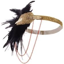 Black And Gold Hair Piece Amazon Com Black Gold Headpiece Vintage Style 1920s Headband Flapper Great Gatsby Clothing Gold Hair Accessories Vintage Headpiece Gold Headpiece