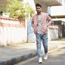 Pink Bomber Jacket Men S Fashion Street Style India Pink Bomber Jacket Mens Pink Bomber Jacket Bomber Jacket