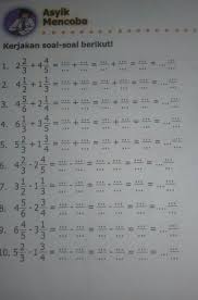Check spelling or type a new query. Menjumlahkan Dan Mengurangkan Dua Pecahan Campuran Brainly Co Id