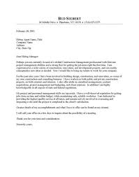 construction resume cover letter