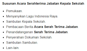Osis atau organisasi siswa intra sekolah adalah salah satu organisasi yang berada di sekolah. Contoh Susunan Acara Serahterima Jabatan Kepala Sekolah Wiwapedia Wiwa Pedia
