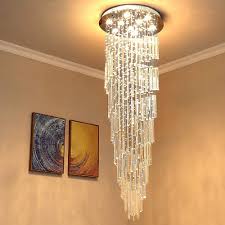 Modern K9 Crystal Spral Raindrop Chandelier Lighting Flush Mount Led Light Fixture For Dining Room Bathroom Bedroom Chandeliers Aliexpress