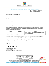 Resit pelepasan syarikat insurans yang ditandatangani oleh pihak yang diinsuranskan atau syarikat kewangan 7. Surat Pelepasan Kuliah Ksbb Sem 1 20202021