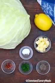 Put the cabbage leaves or shredded cabbage in a large pan and cover halfway with water. Boiled Cabbage Recipe Video Sweet And Savory Meals