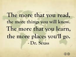 Image result for dr seuss the more you read