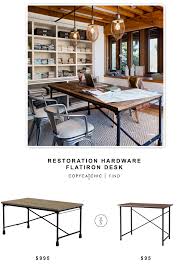 Restoration Hardware Flatiron Desk Copycatchic Restoration Hardware Restoration Hardware Office Home Office Furniture