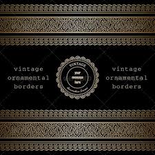 Black And Gold Border Gold Borders On Black Gold Border Vector Border Borders