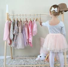 Mini Children S Clothing Rack Wooden Ballet Garment Etsy Supports A Vetements Portant Vetement Vetement Enfant