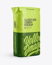 Download Matte Paper Cement Bag Mockup Yellow Author PSD Mockup Templates