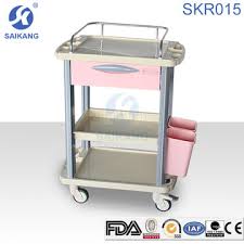 Hospital Furniture Skr015 Movable Storage Chart Carts